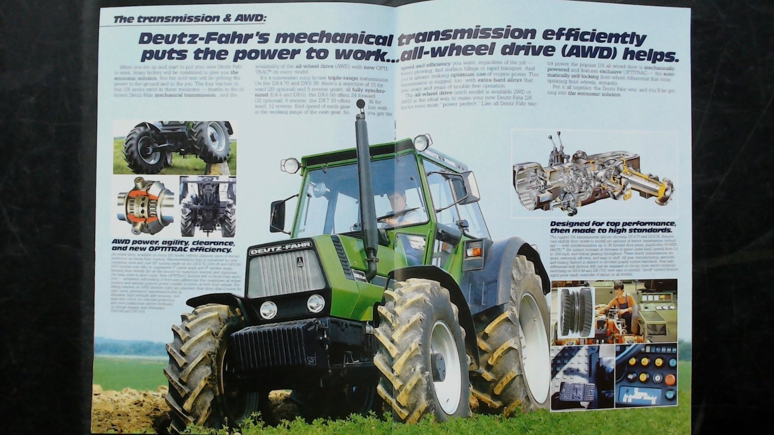 Deutz-Fahr Agricultural Brochure DX Series Tractors Vintage Collectible