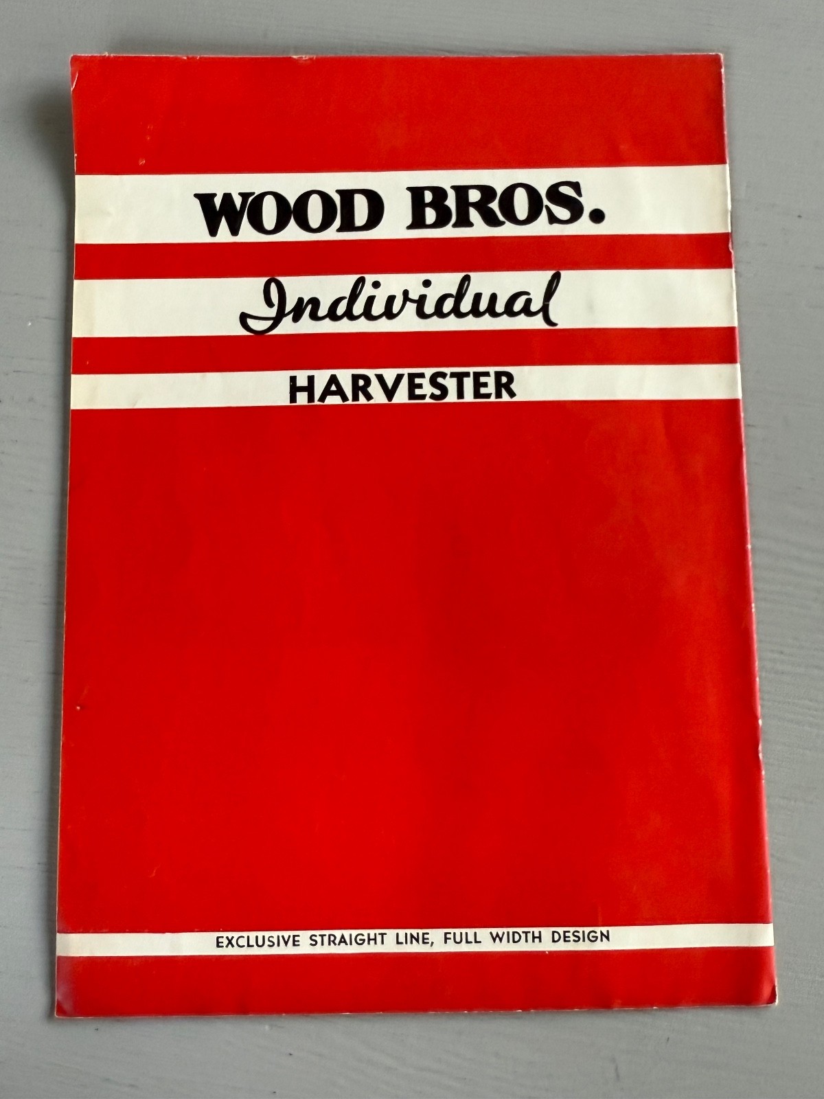 Vintage Brochure Wood Brothers Thresher Wheat Harvest Des Moines IA Farm 1938