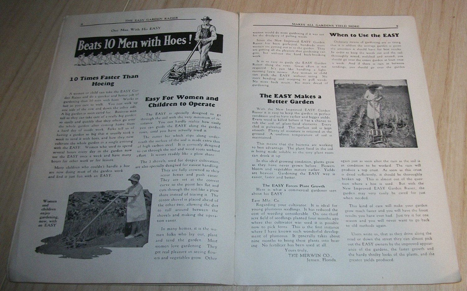 VINTAGE 30s-40s BETTER GARDENING BROCHURE EASY MFG. CO. LINCOLN NEBRASKA 19 PAGE