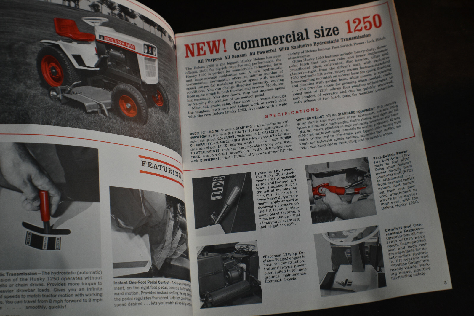 Bolens Husky Tractors Brochure