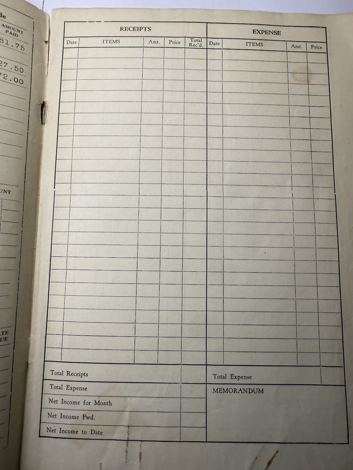1937 Simplicity Farm Account Book Tripoli Iowa Advertisements Implement Co