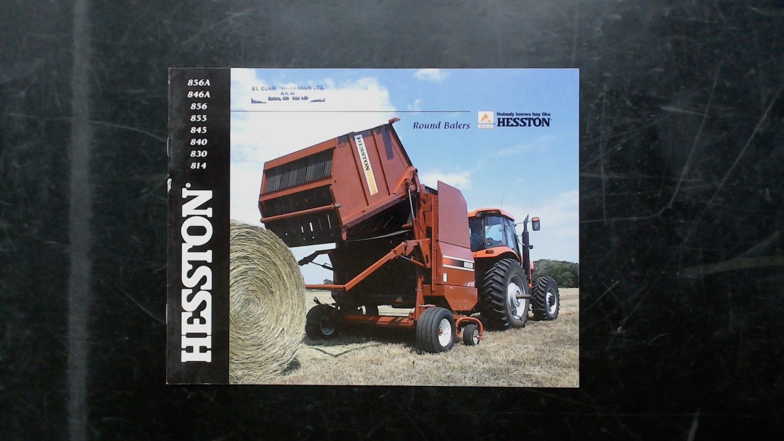 Hesston Round Balers Brochure 856A 846A 840 830 1980s Agriculture