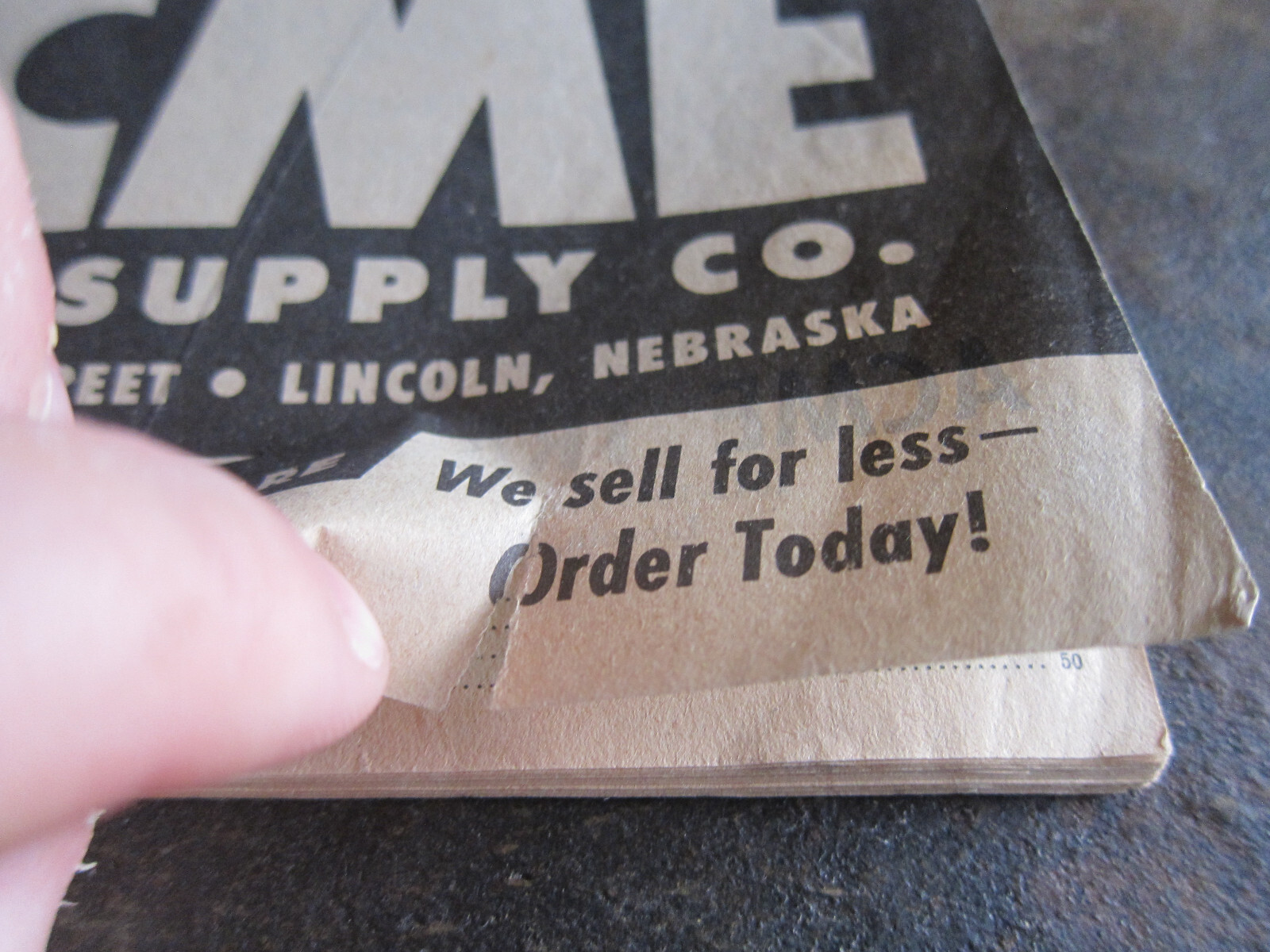ACME TRACTOR SUPPLY CATALOG 1952 FARM TOOLS HARDWARE Lincoln Nebraska