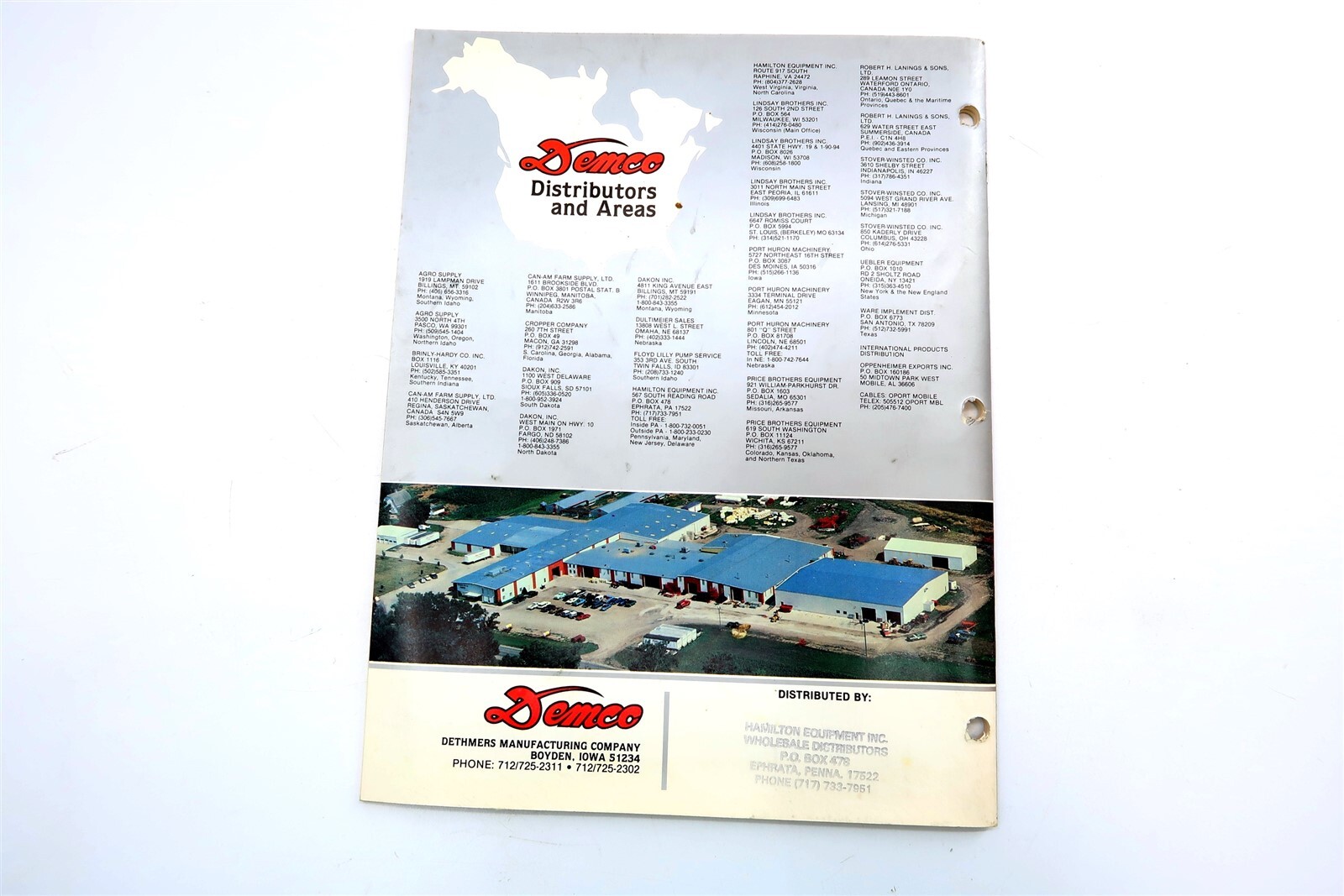 Vintage 1980&rsquo;s Demco Sprayer Equipment Dealer Brochure Catalog No 38