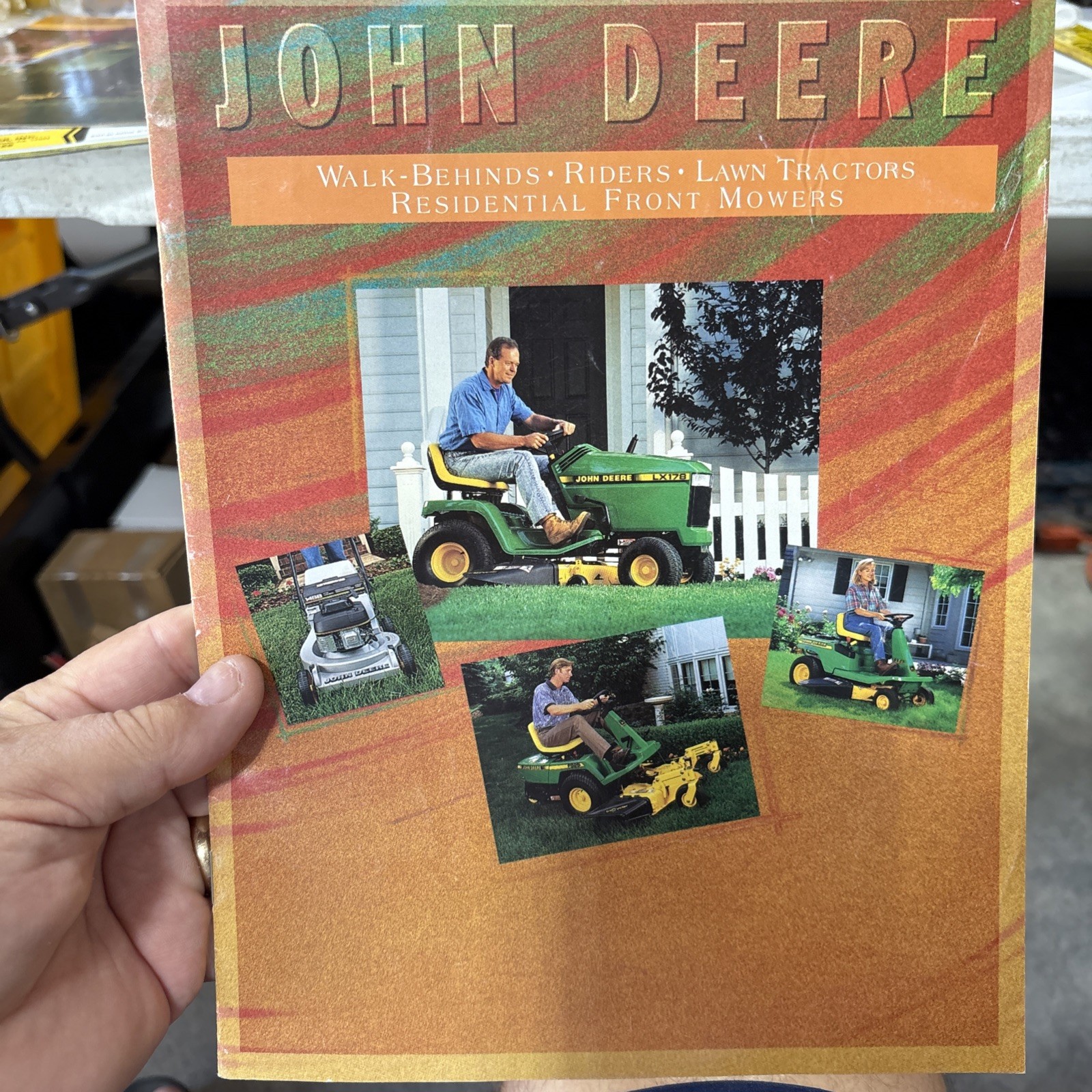 John Deere Lawn Tractor Front Mower Walk Behinds for 1996 Brochure FCCA