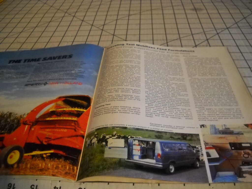 Sperry New Holland News Full Color Magazine Vol 26 No 8. W & W Equipment