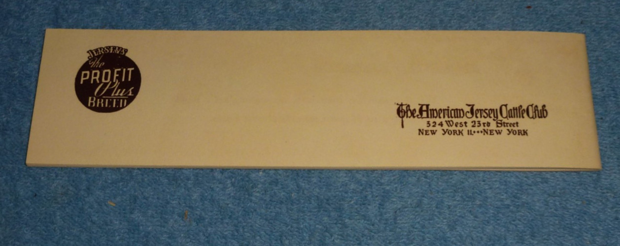 Vintage American Jersey Cattle Club Booklet Programs Projects Awards Fees etc
