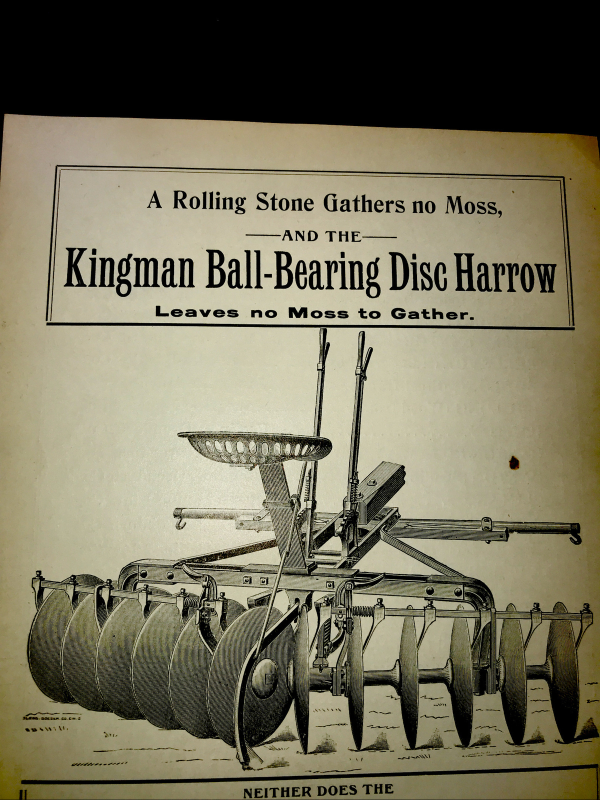 1898 Kingman Moore Farm Advertising – Kansas City – Missouri
