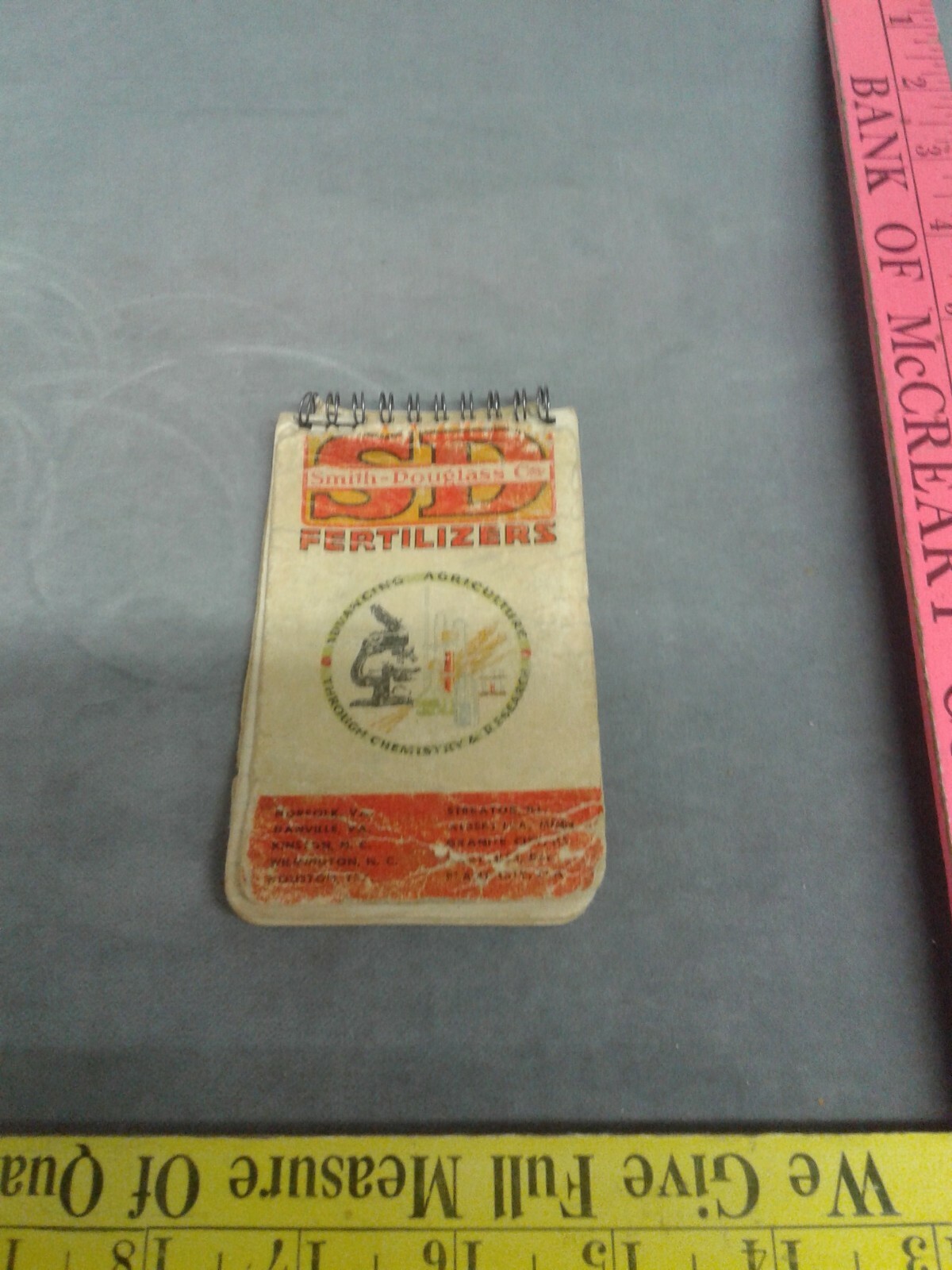 Smith Douglass Fertilizer Memo Pad Advertisement 1954 Calendar Vintage