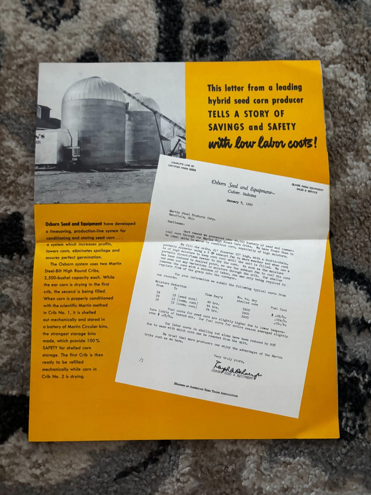 Martin Steel-Bilt High Round Corn Crib Brochure DCPA26