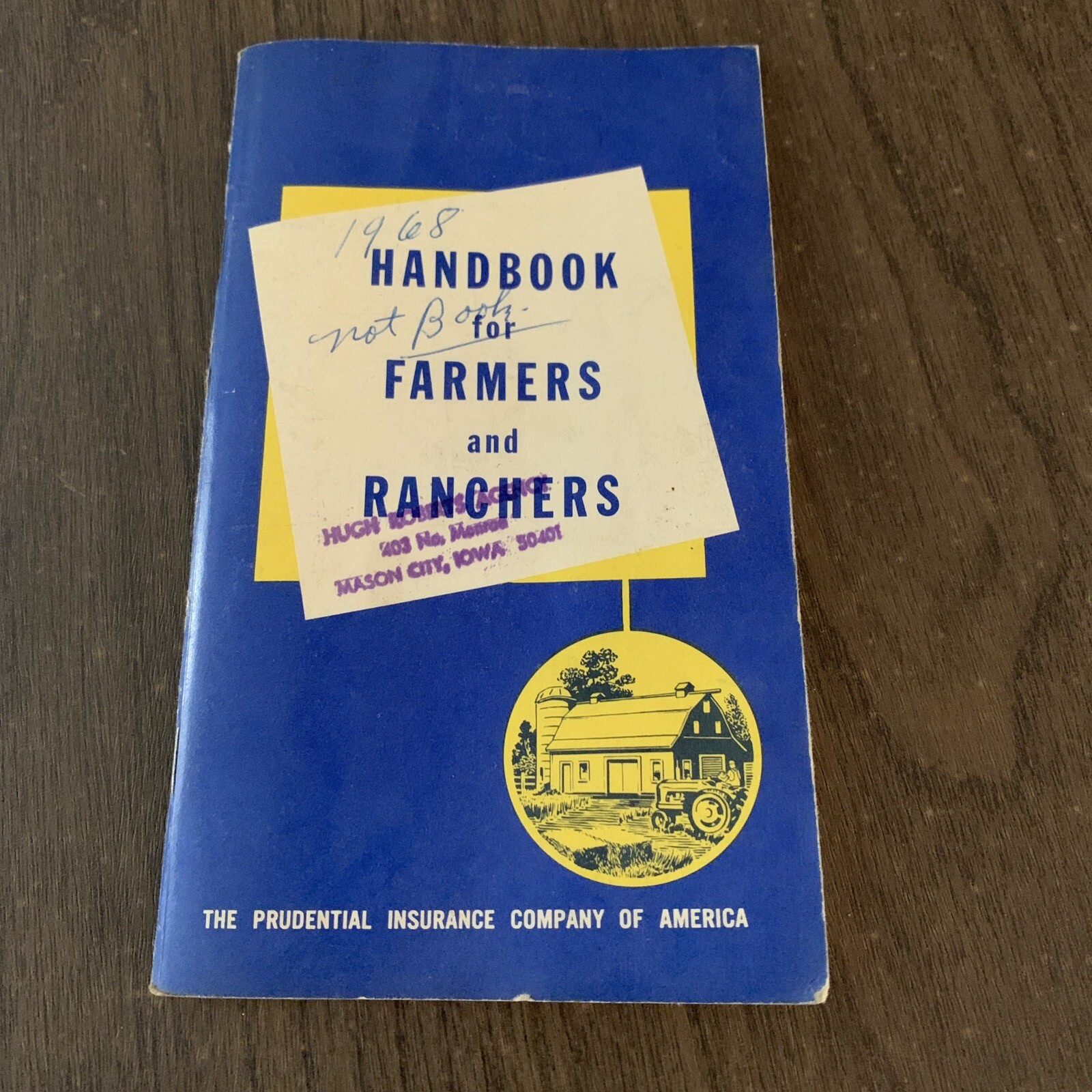 Vtg Prudential Insurance Company Of America Farmers & Ranchers Notebook