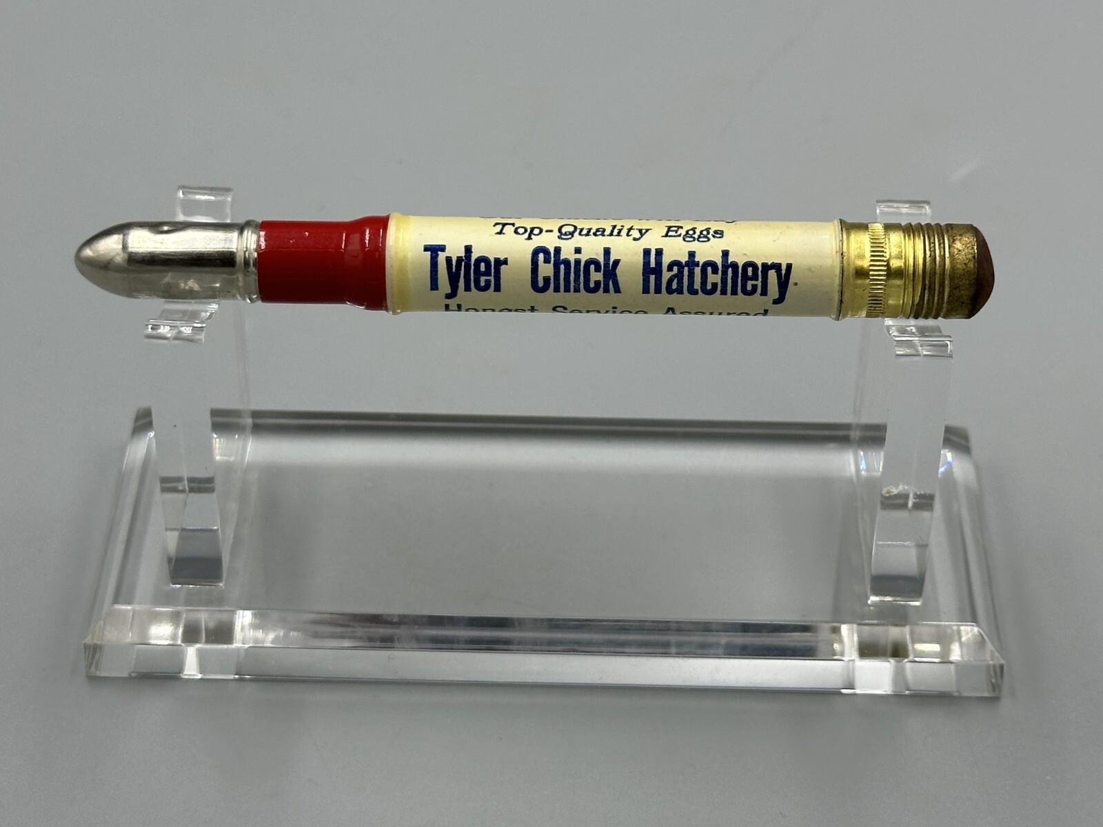 Vintage BABY CHICKS Advertising BULLET PENCIL Minnesota TYLER & STARBUCK