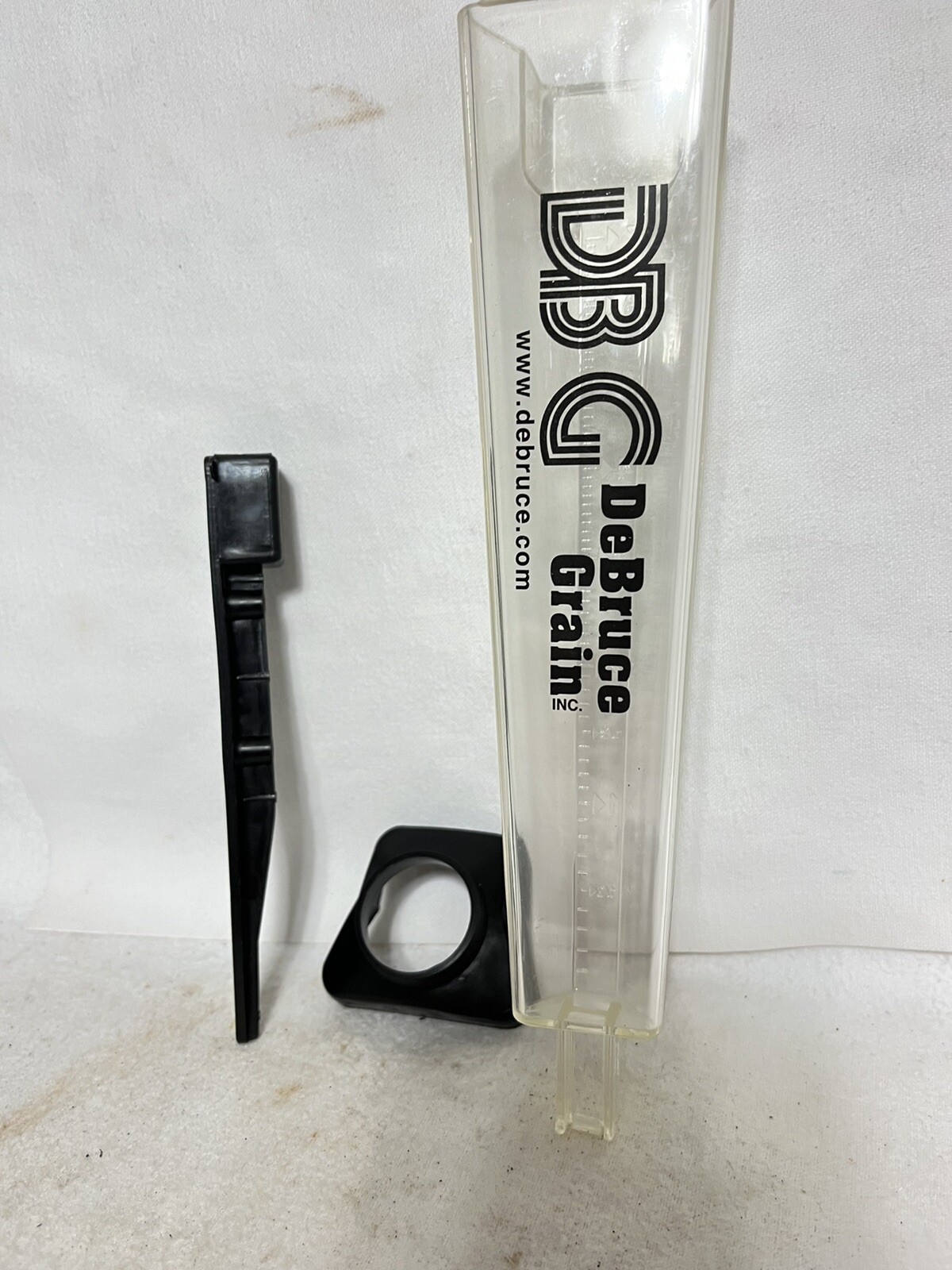 Vintage DeBruce Grain Rain Gauge Push in or Post Mount garden Farm Sign