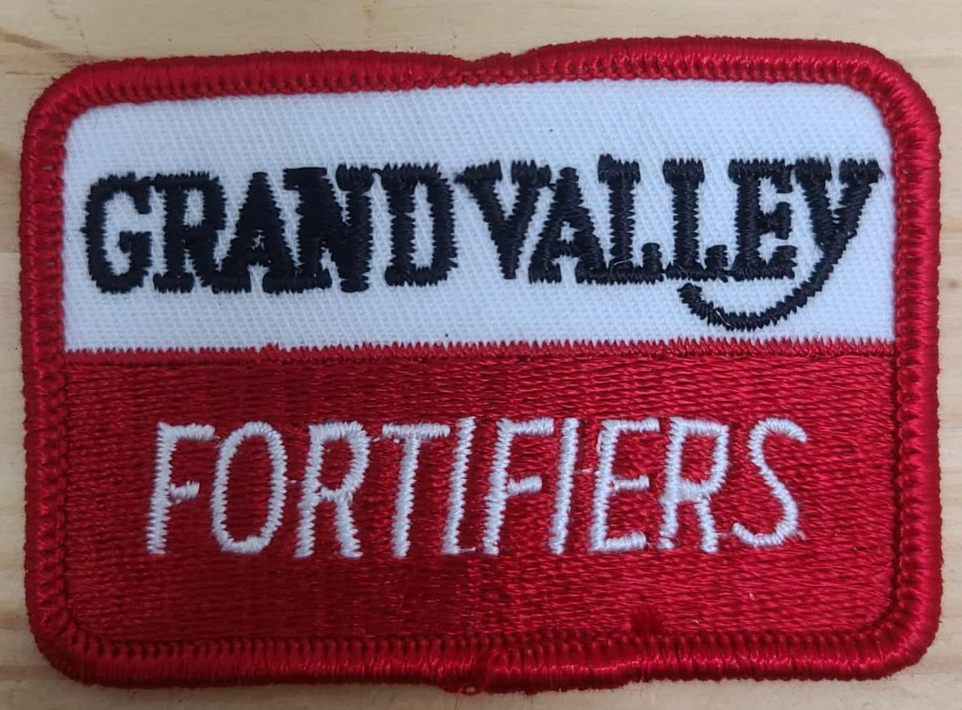 Vintage Patch Grand Valley Fortifiers Embroidered Badge Red White LOT OF 10