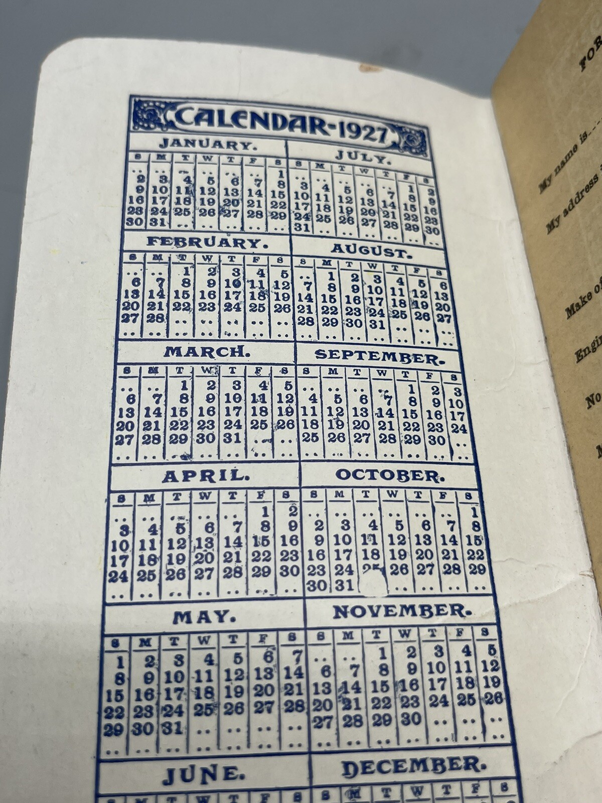 1927-1928 FS Royster Guano Co. Royster Fertilizers Advertising Memo Book.