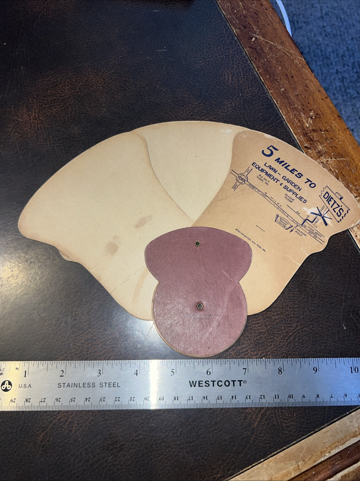 Rare York Pa Stony Brook Dietz’s Law Garden Supplies Hand Fan Drive In Movies
