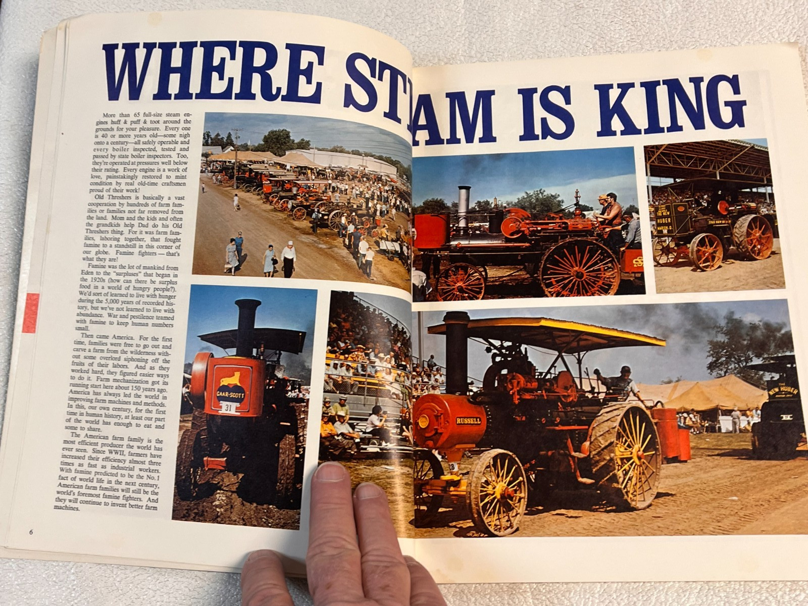 vintage Old Threshers of Iowa Program – Book Undated Softsided Book