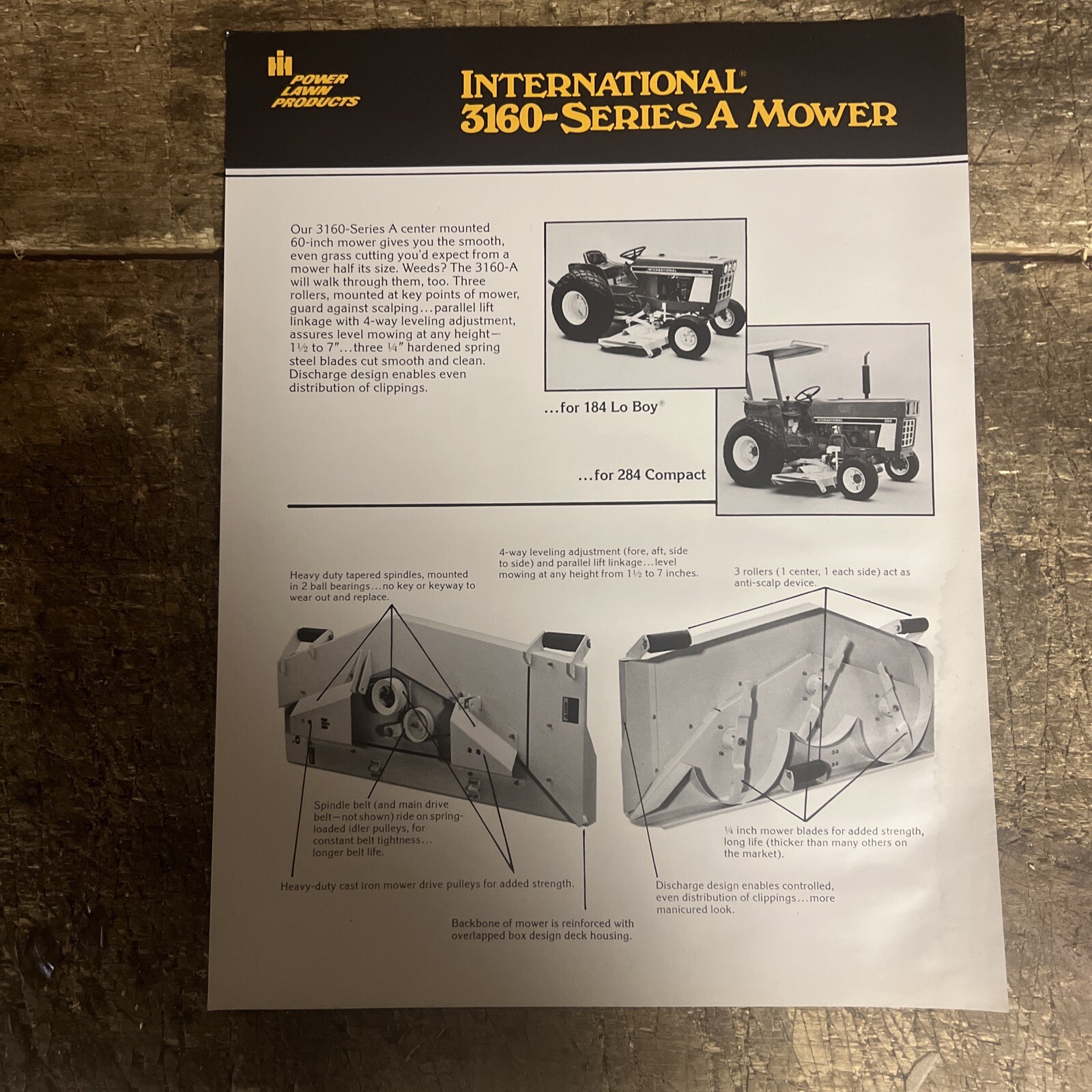 International Harvester 3160 Series A Mower 1977 Brochure