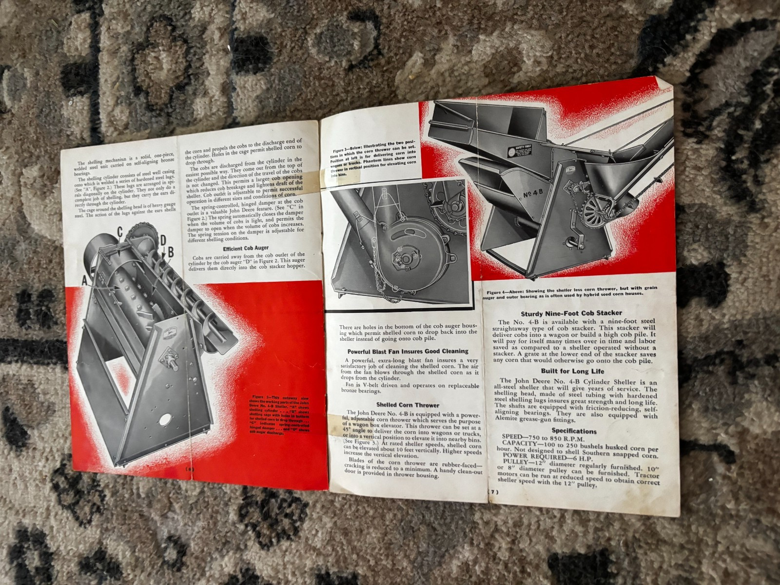 John Deere No. 4-B Cylinder Corn Sheller For 1950 Brochure DCPA26