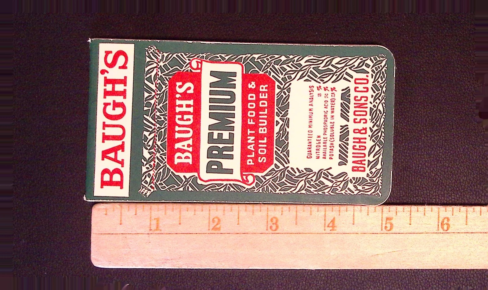 Baugh&rsquo;s Fertilizers Advertising Scratch Pad and Information