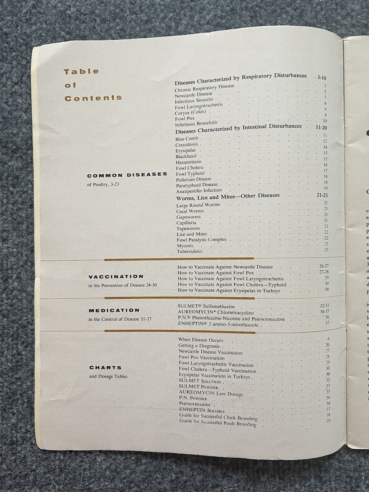 Vintage 1951 Lederle Control of Poultry Diseases Booklet Chicken Farm Ad