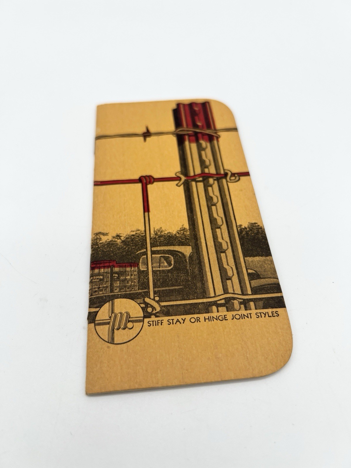 Vintage 40s Red Brand Fence Advertising Pocket Notebook USA Farm Promo
