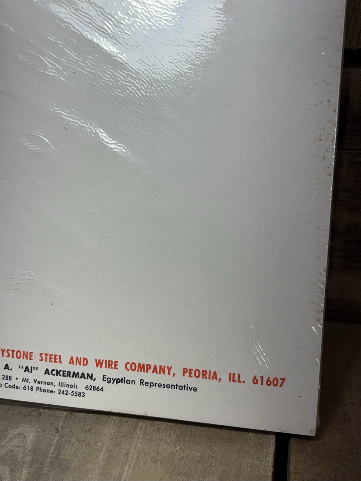 Vintage NOS Keystone Steel Wire Red Brand Fence Memo Sealed Note Pad HBQ