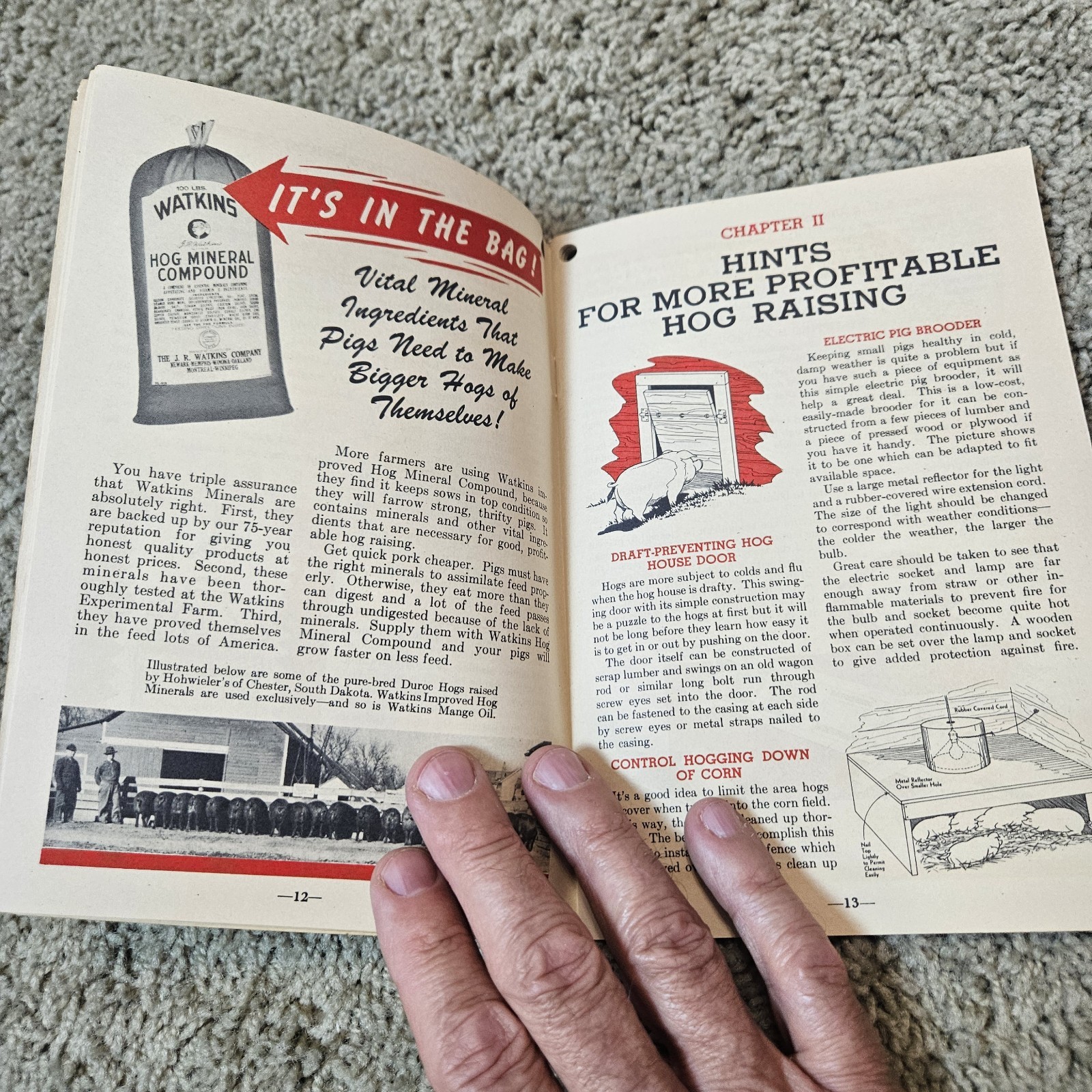 Vintage 1944 Watkins Farm Hints and Rules Booklet