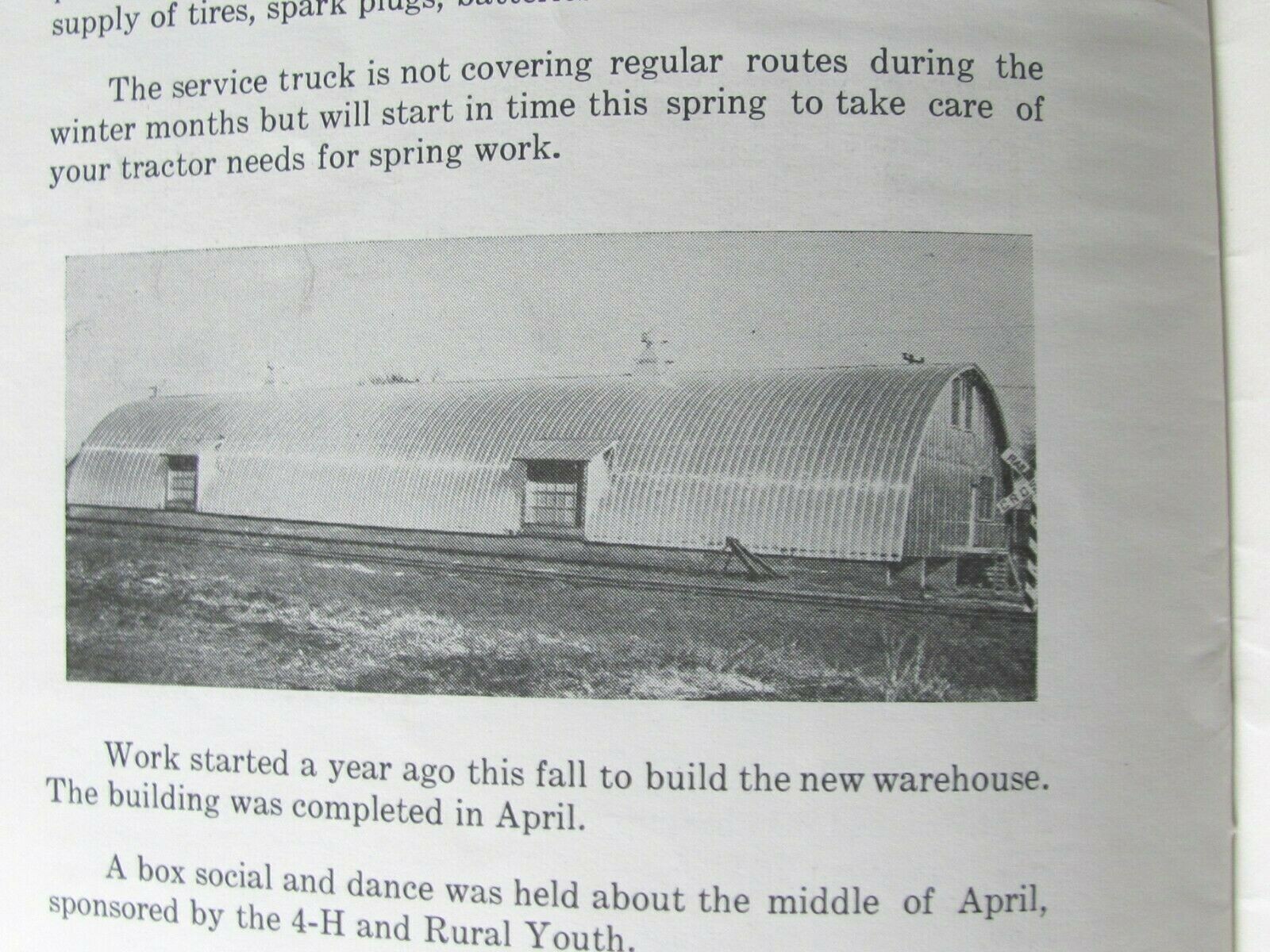 1950 MERCER COUNTY FARM BUREAU SERVICE & PRODUCERS ILLINOIS ANNUAL MEETING BOOK