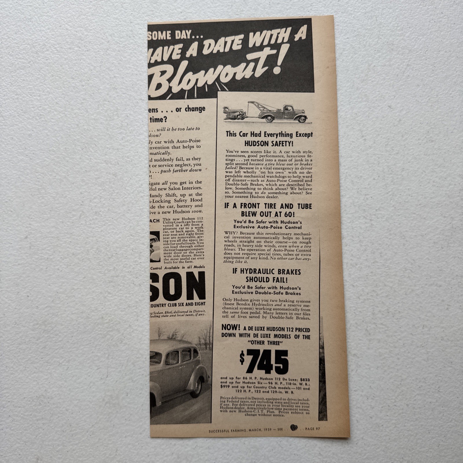 Oliver Farm Equip Co. Machinery Successful Farming March 1939 Advertisement