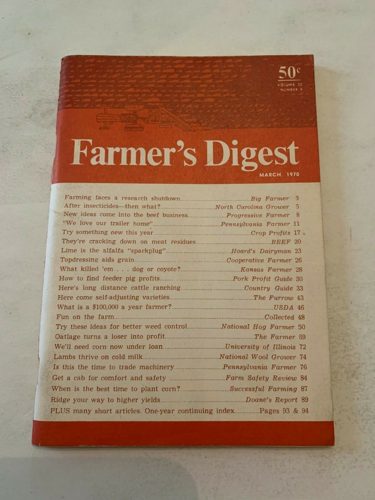 March 1970 Farmers Digest Magazine Volume 33 Number 9
