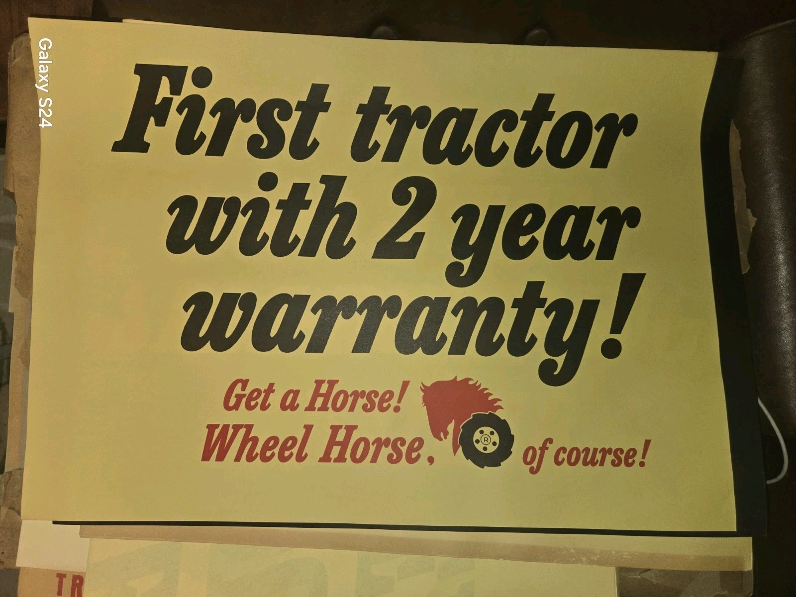 RARE LOT OF WHEEL HORSE POSTERS NOS WITH SOME AGE RELATED WEAR SEE ALL PICTURES!