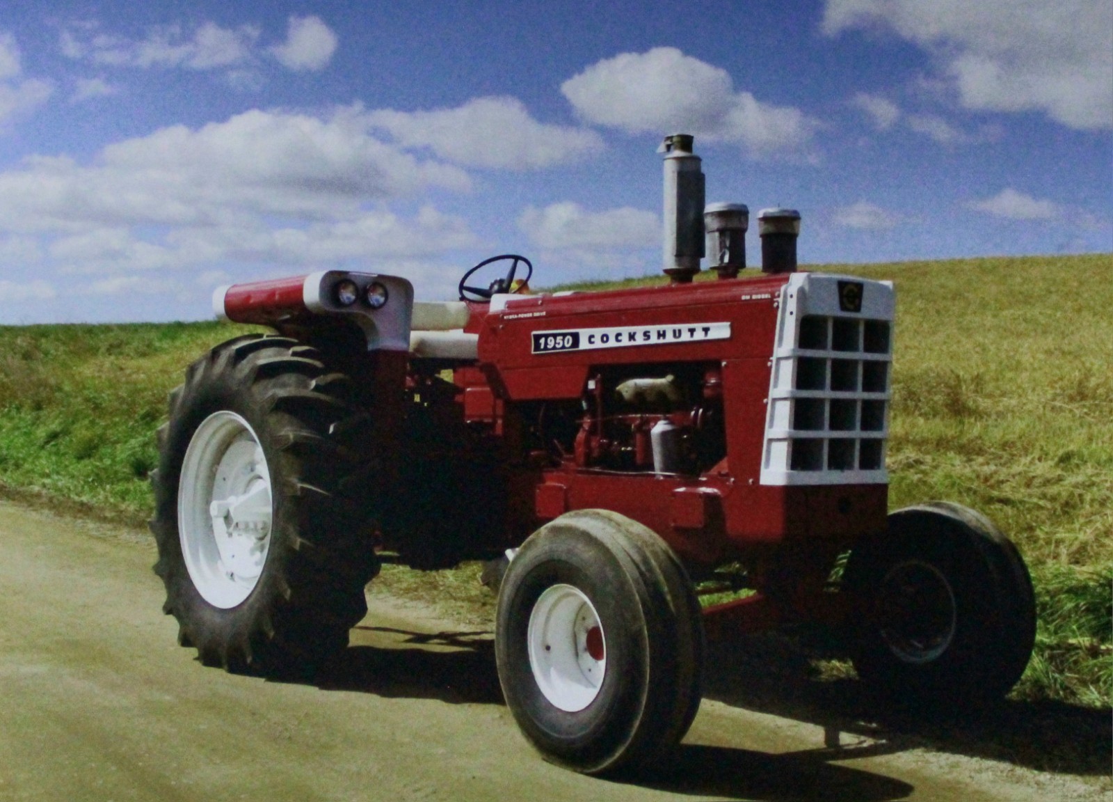Cockshutt Tractor Vintage Picture Wall Art Country Farm Decor NOS