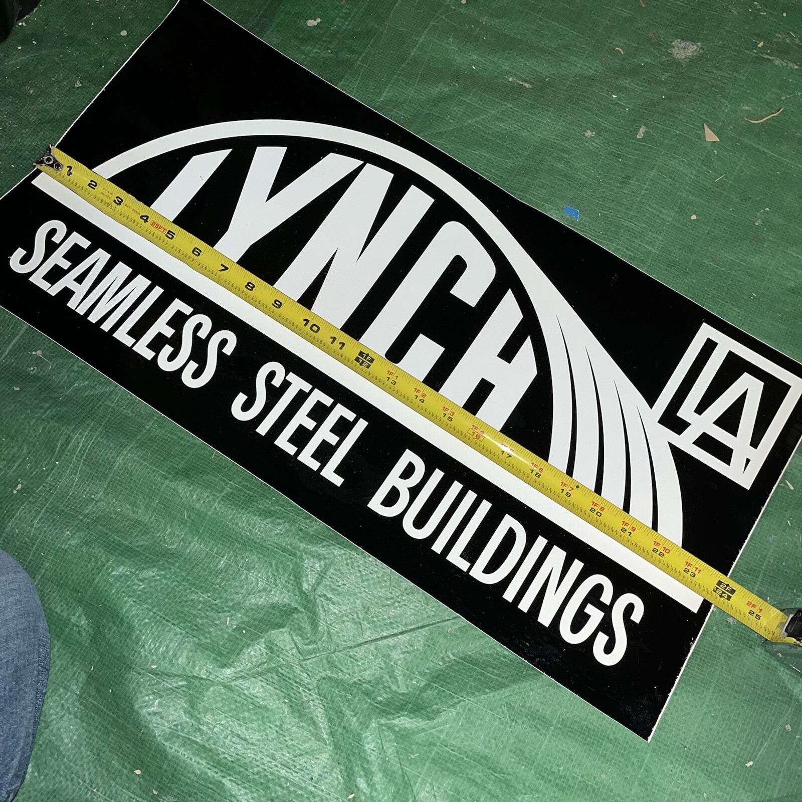 Vintage Lynch Seamless Steel Buildings – Sticker Decal 12”x24”