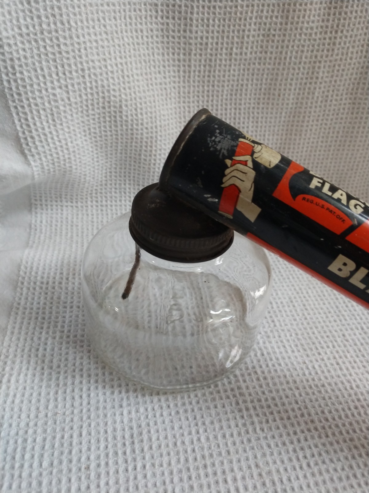 Vintage Black Flag All Purpose Bug Pump Sprayer Antique wood handle.