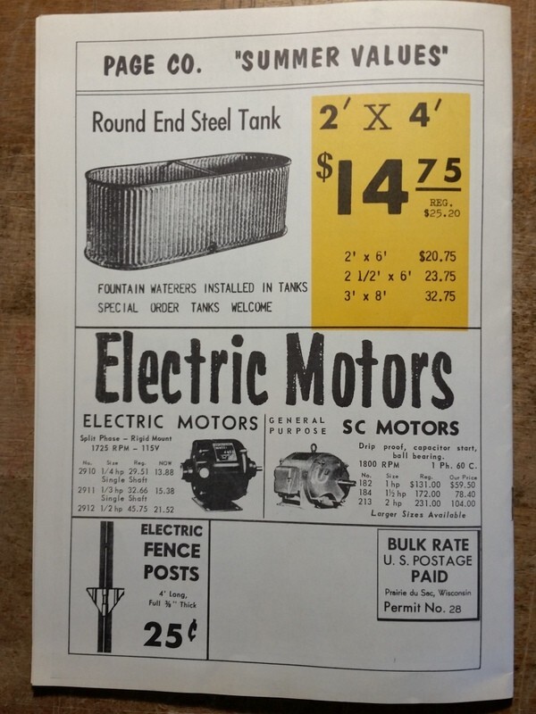 c1950 Page Co IHC Farm Catalog Prairie du Sac WI Implements Parts Tools Etc