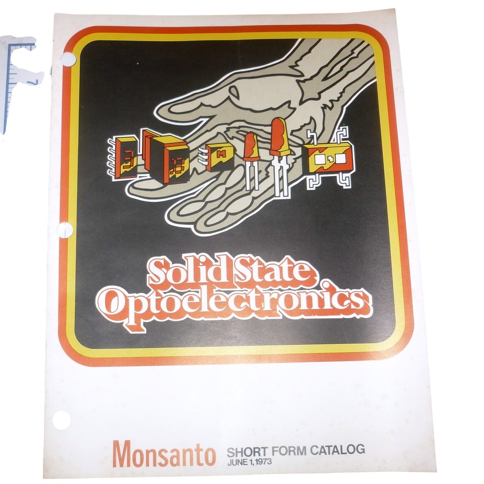 Vintage 1973 Monsanto Solid State Optoelectronics LED Display Tech Catalog