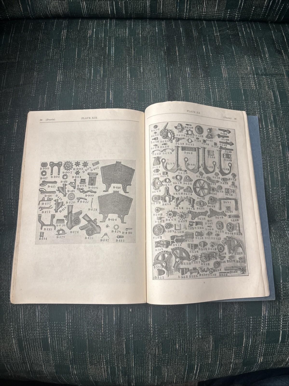 Vintage 1943 PEORIA Drill Seeder Co Farm Price List REPAIR CATALOG Illustrated