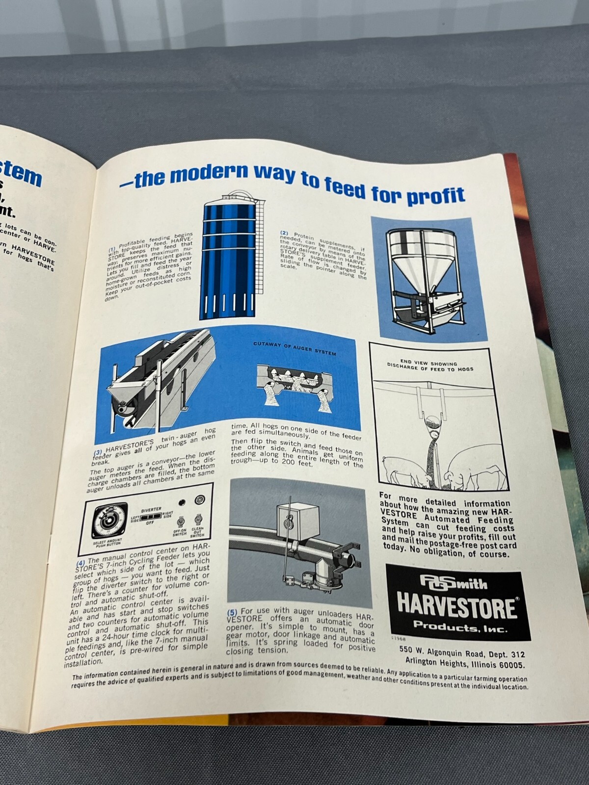 Harvestore Farmer Magazine Brochure WINTER 1970 A.O. Smith SILO