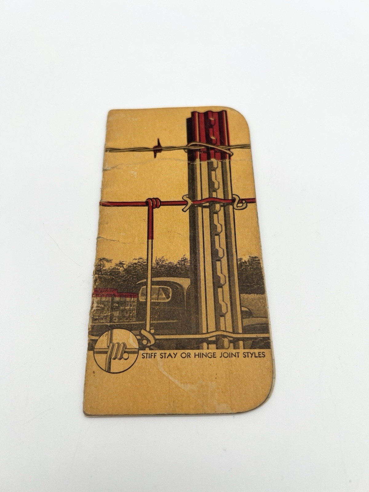 Vintage 40s Red Brand Fence Advertising Pocket Notebook USA Farm Promo Ephemera