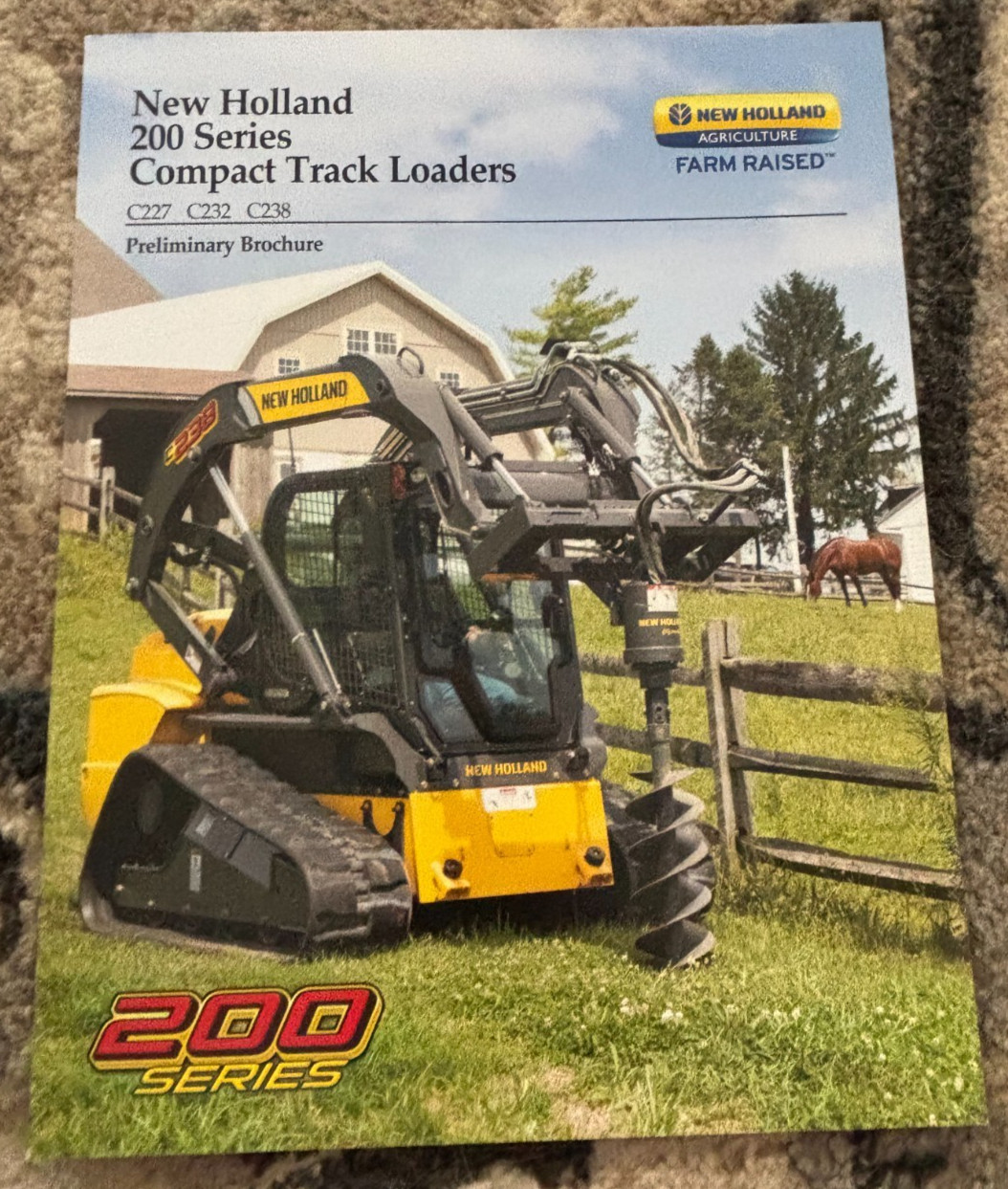 New Holland C227 C232 C238 Compact Track Loader Brochure FCCA25