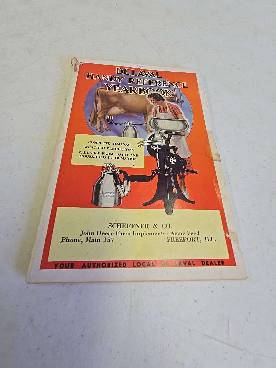 Vintage De Laval Advertising Reference Yearbook 1941 John Deere Freeport IL