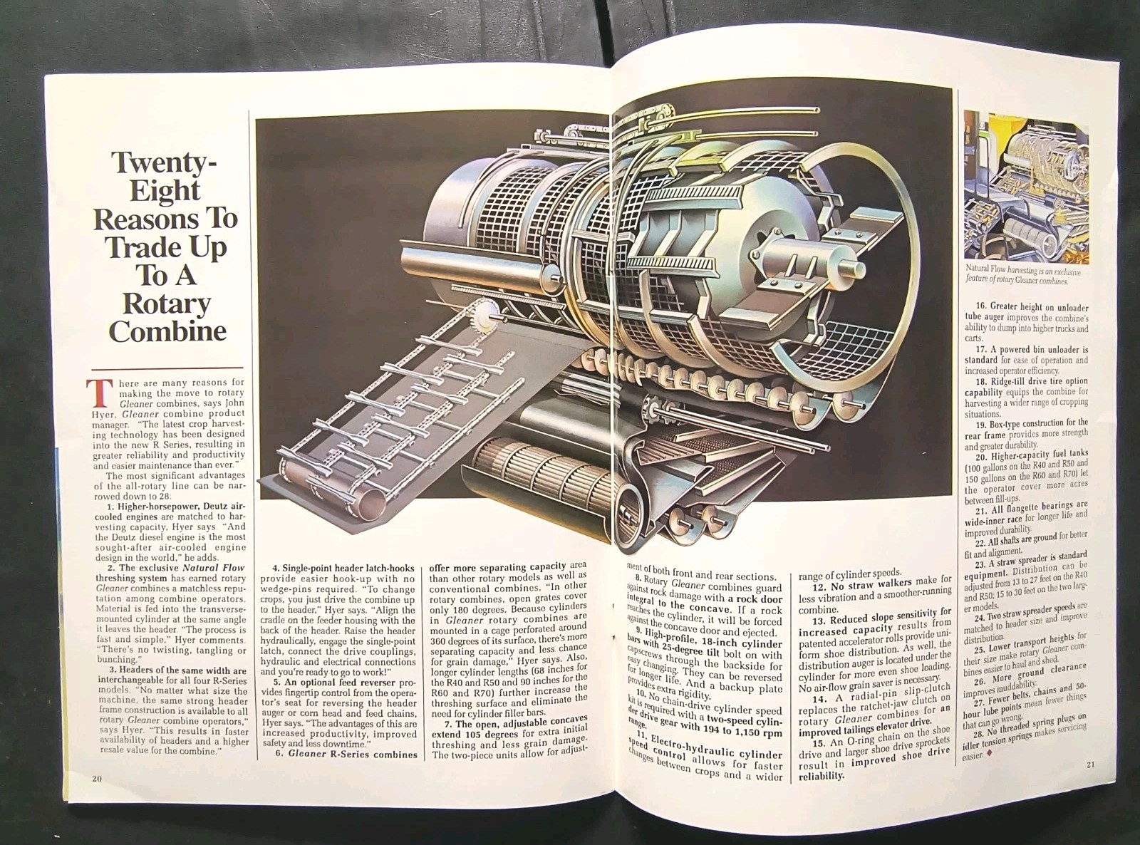 AGCO Allis Landhandler Magazine 1988 Rotary Combine Cover Tractor