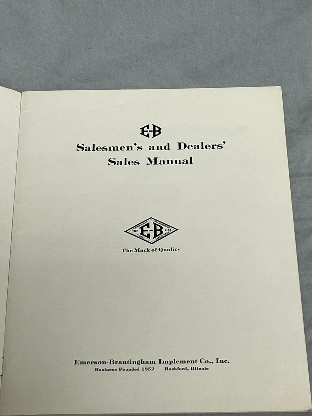 1920s E-B Emerson Brantingham Tractor DEALERS Catalog Brochure hit miss Engine