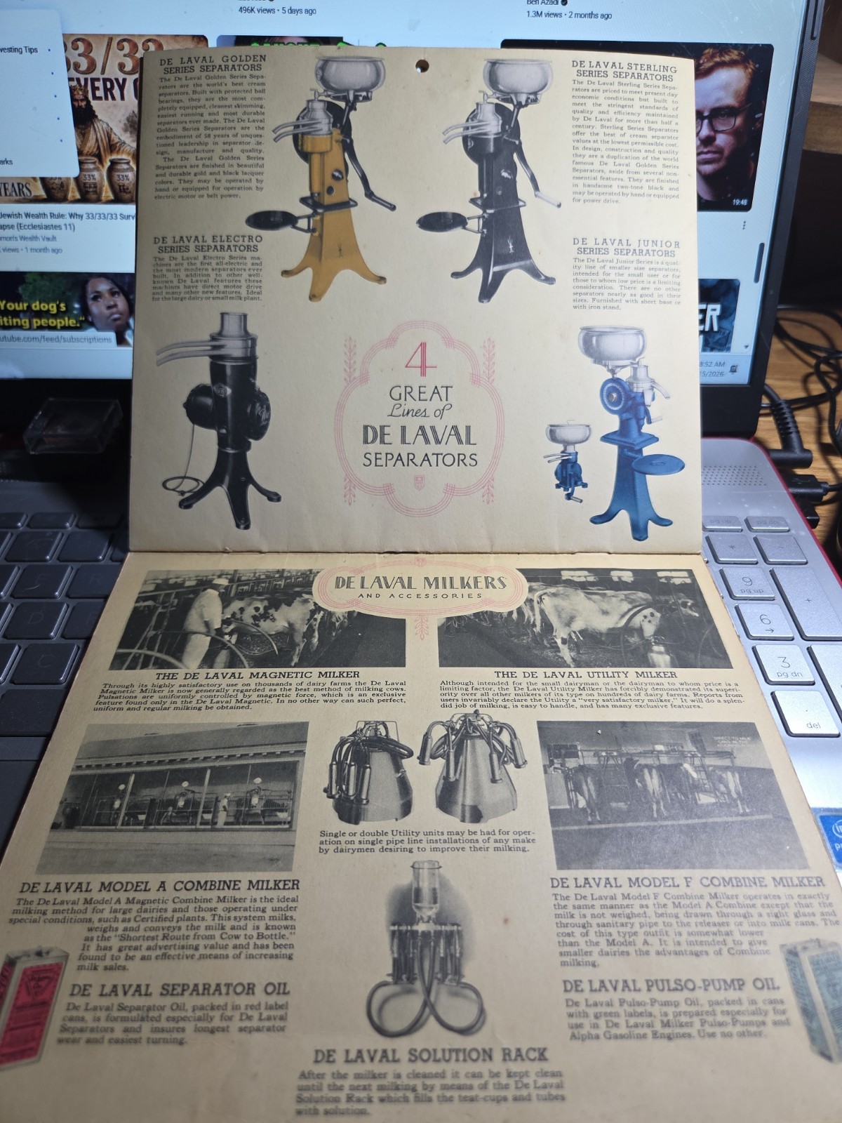 1936 Endicott Coop G L F Inc Union N Y Complete Advertsing Calendar