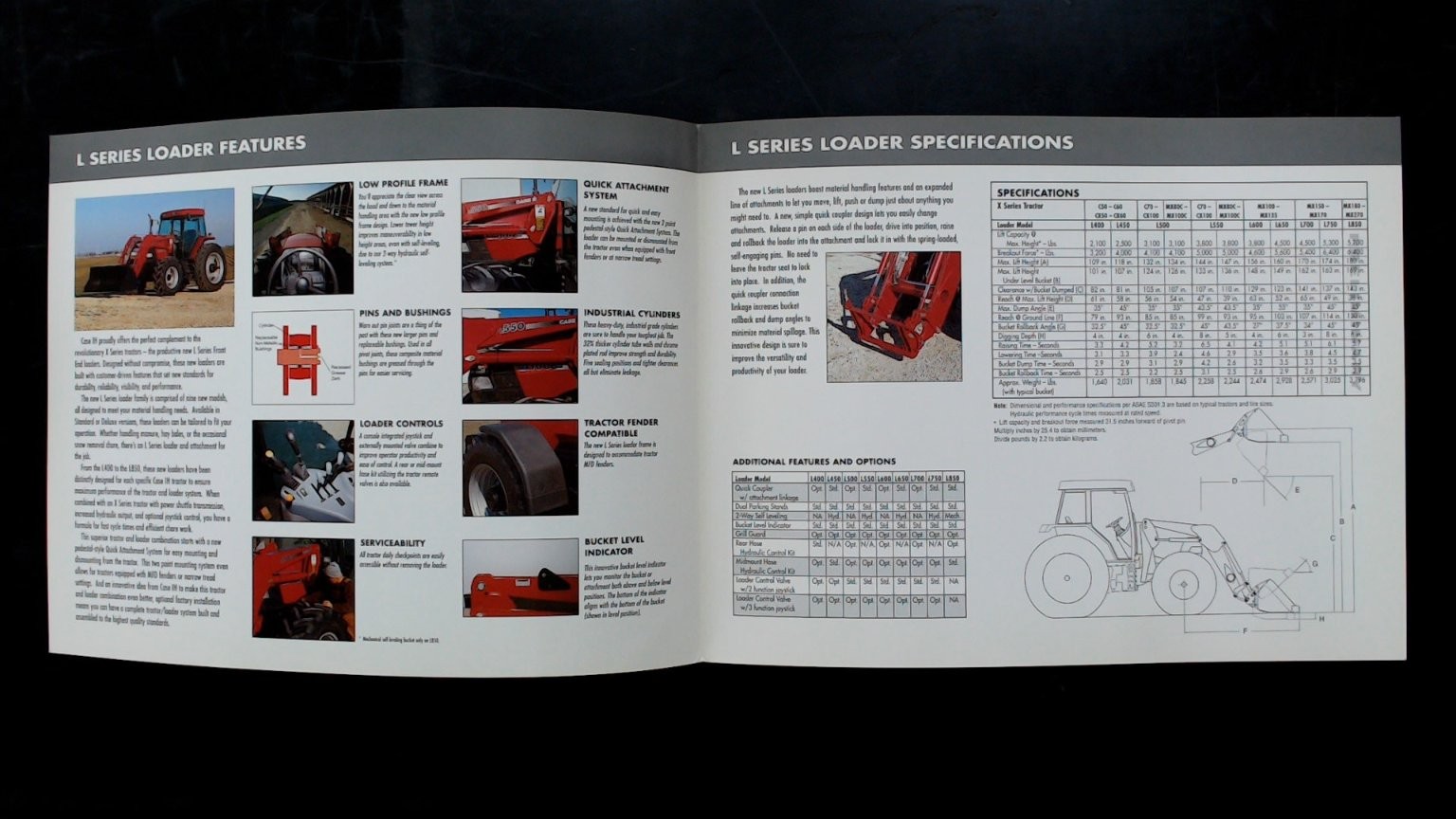 Case IH L Series Loaders Attachments Brochure 1999 Agriculture
