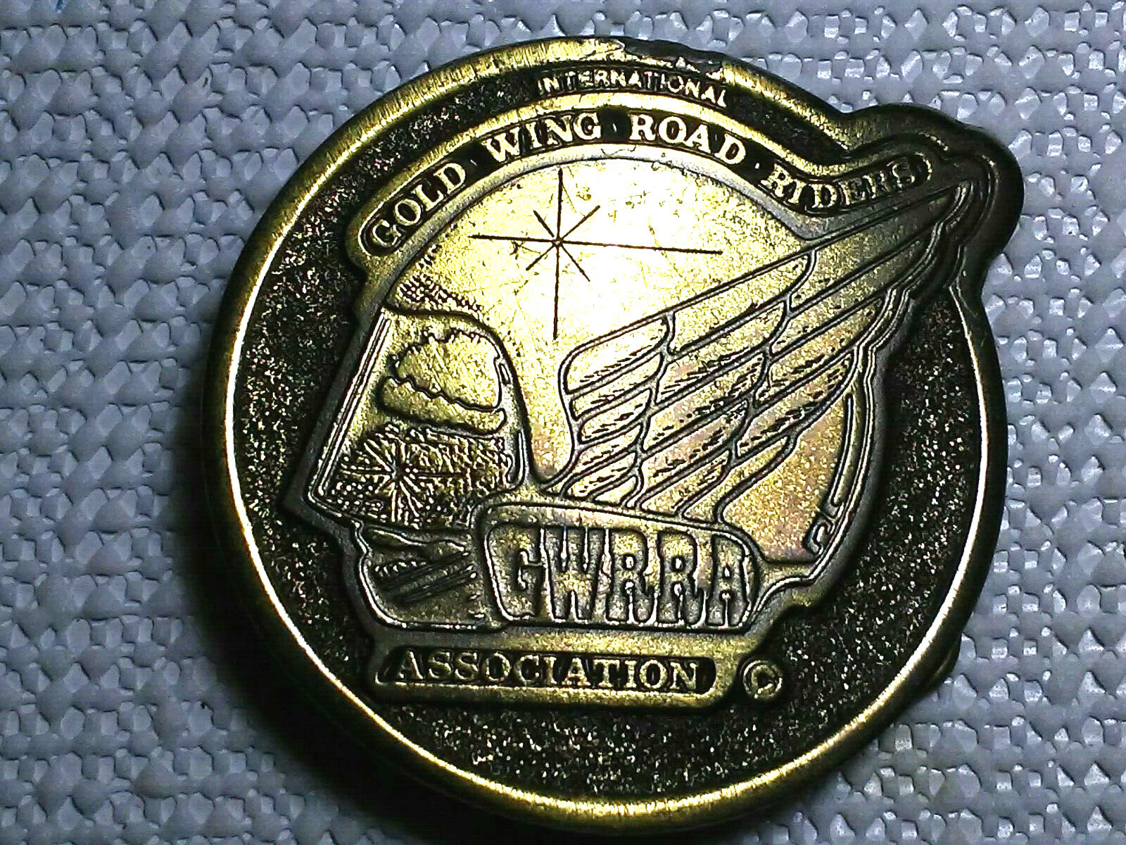 Honda Motorcycle Gold Wing Road Riders Association GWRRA Pewter Belt Buckle