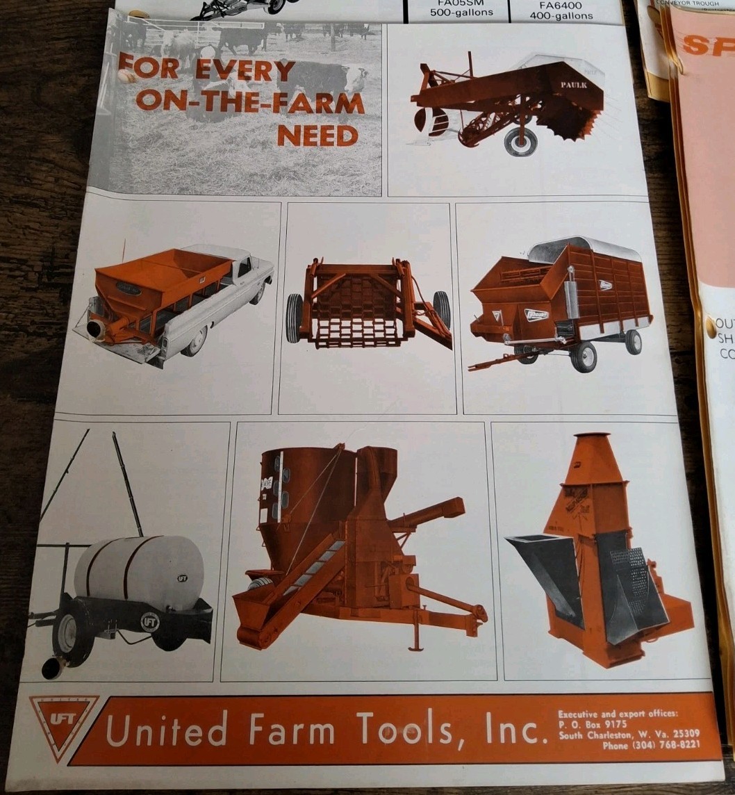 United Farm Tools Inc For Every On-the-farm Need Catalog & Attachments Brochures