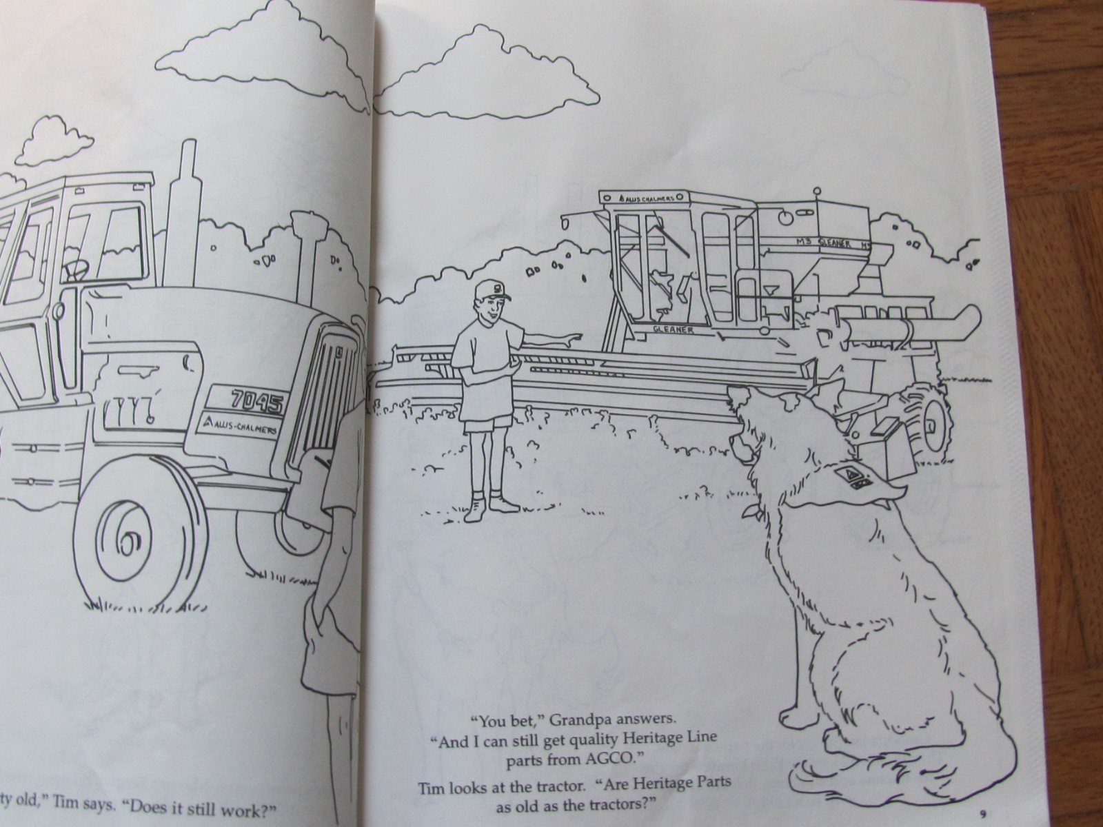 2 AGCO FARM EQUIPMENT COLORING BOOKLETS AT THE COUNTY FAIR