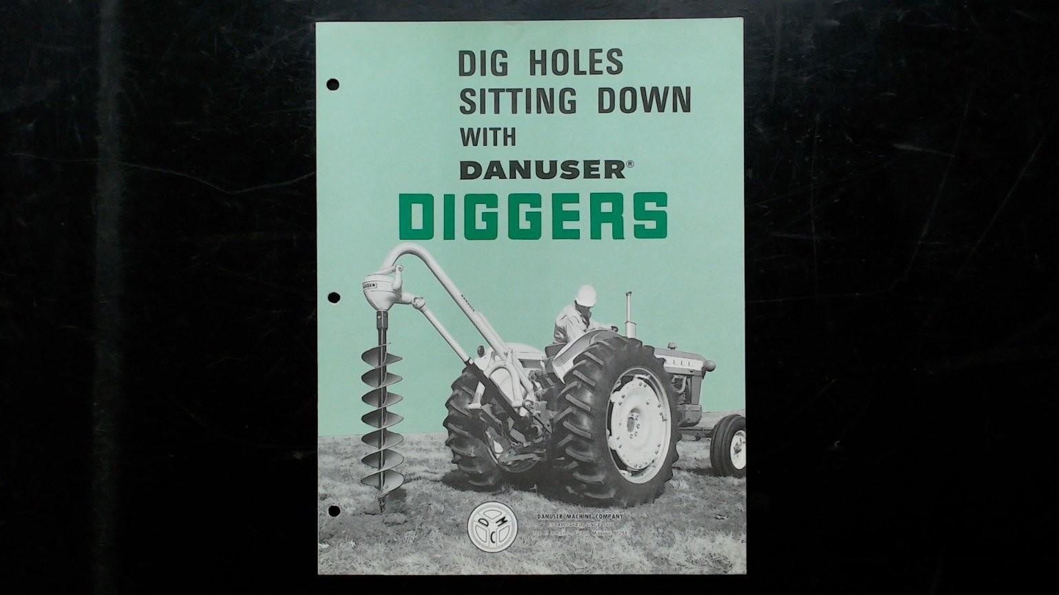 Danuser Vintage Agricultural Brochure Diggers Equipment 1960s